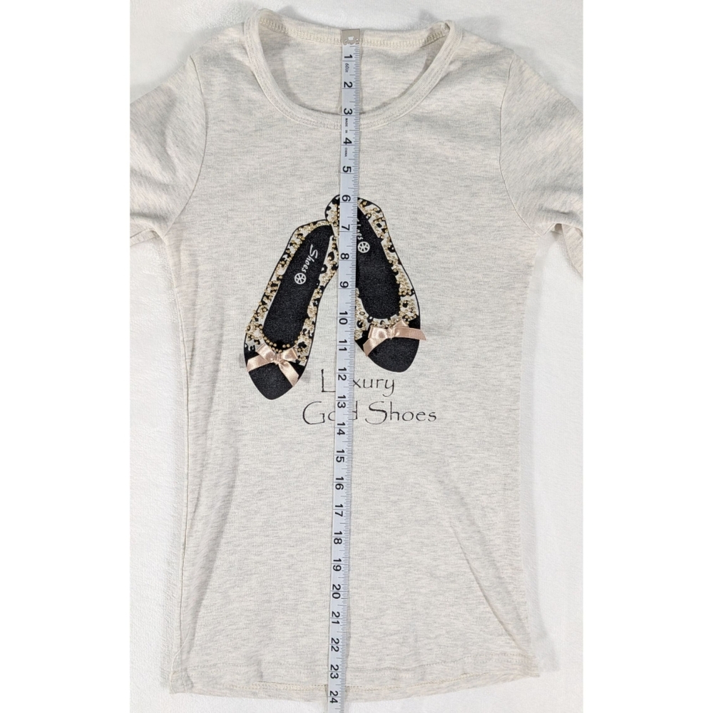 ❤️ Ballet Slippers Long Sleeve Crewneck T Shirt Size XS - Picture 6 of 9